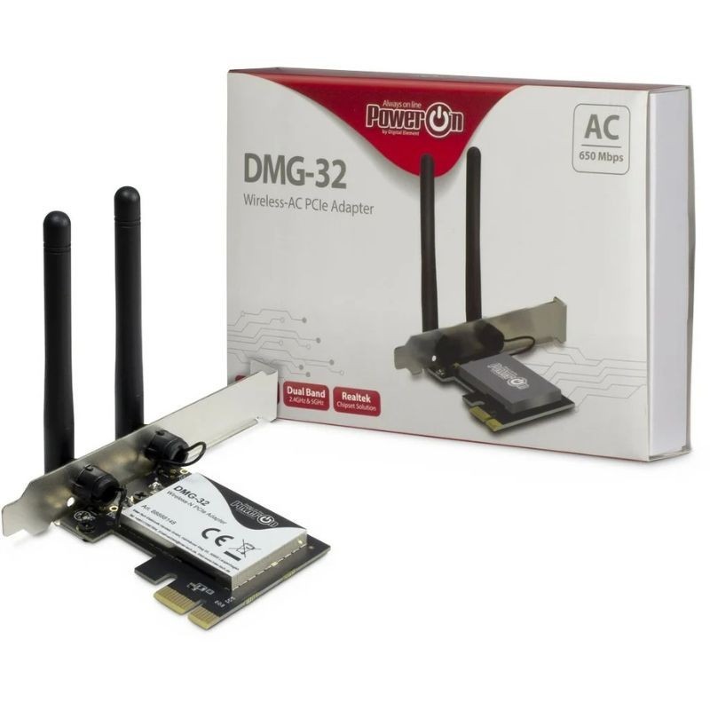 CARTE PCI-E WIFI POWER ON DMG-32 650Mbps