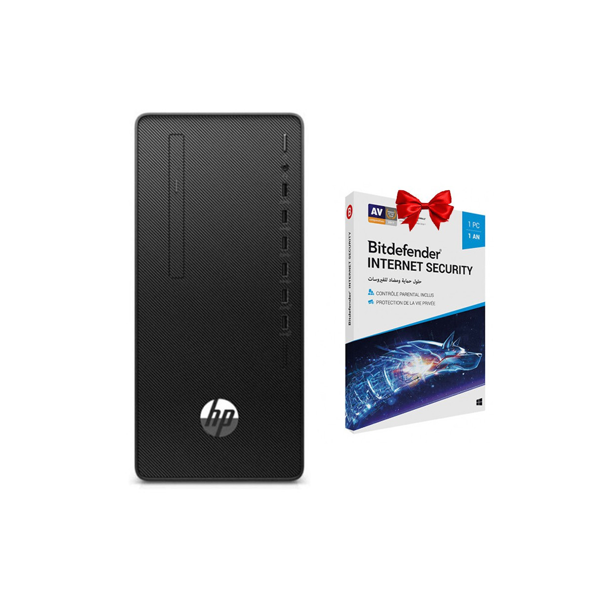 Pc De Bureau HP DTP 300 G6 MT i5 10Gén 4Go 1To Noir