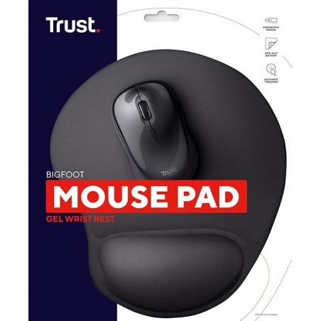 Tapis de Souris Trust Bigfoot Ergonomique avec Repose Poignet Noir