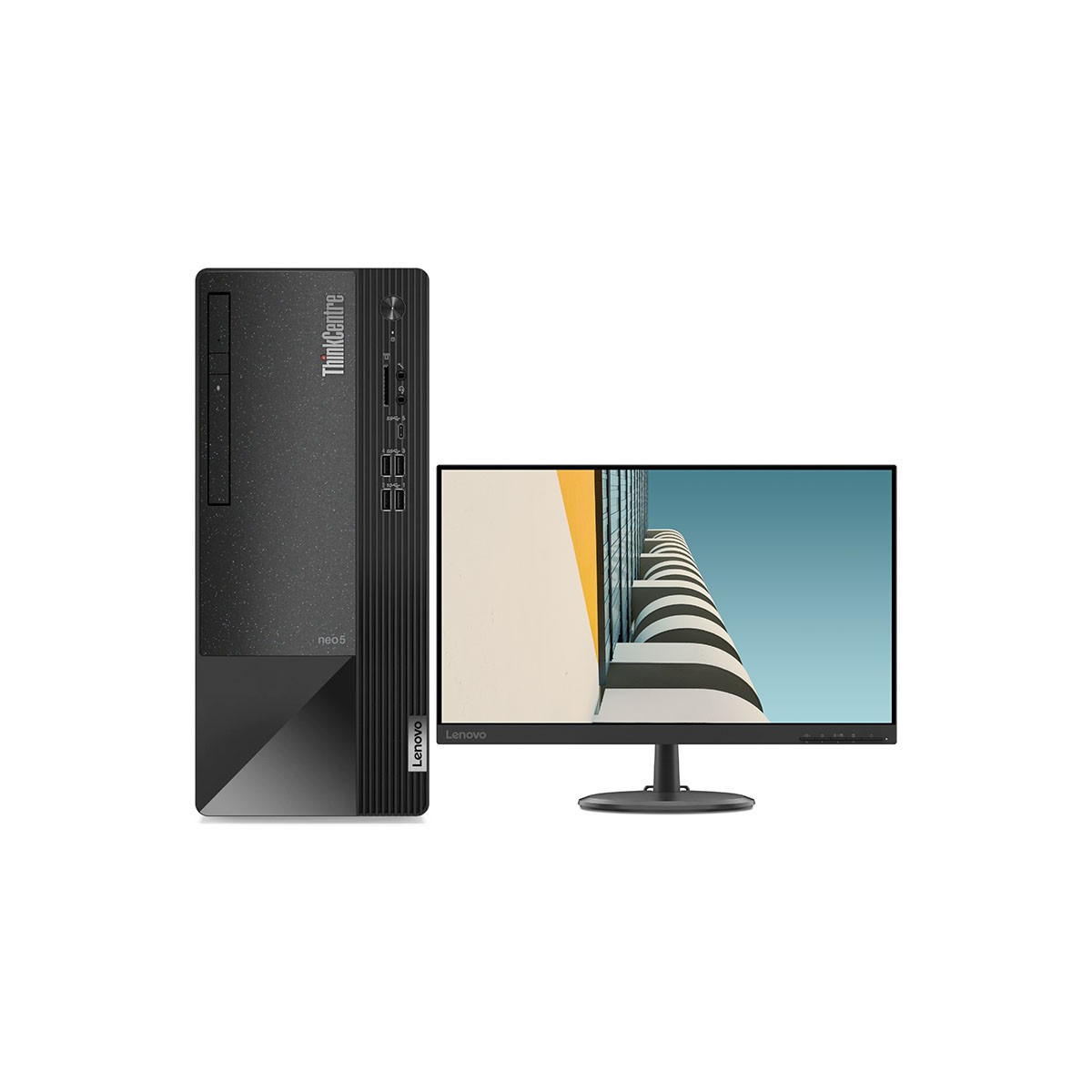 Pc De Bureau Lenovo ThinkCentre néo 50t i3 12Gén 4Go 1To Noir