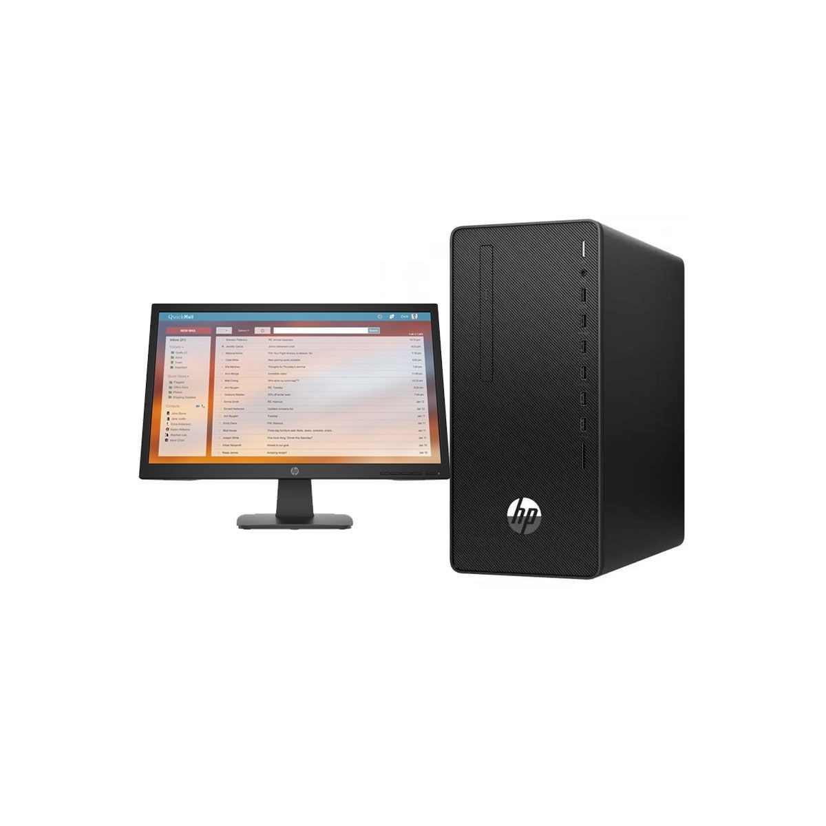 Pc De Bureau HP 300 G6 Pentium Gold G6400 12Go 1To Noir