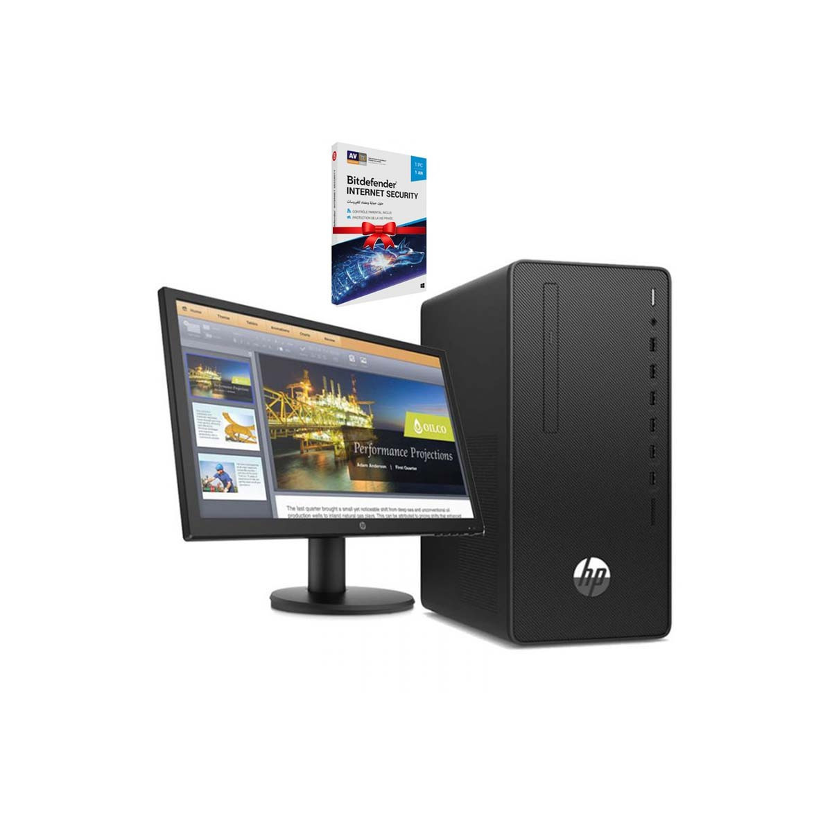 Pc De Bureau HP DTP 300 G6 MT i5 10Gén 4Go 1To (2T8E0ES)