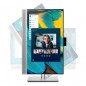 Écran HP EliteDisplay Pivotant E243m 24" Full HD + Webcam HD Gris