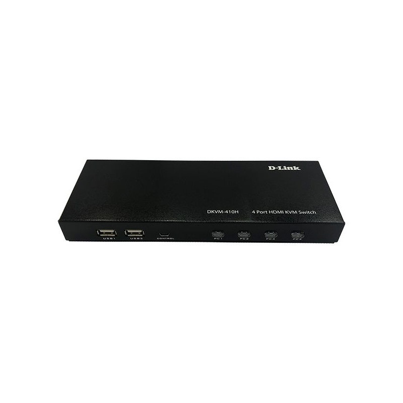 Switch KVM D-Link 4 ports avec Ports HDMI et USB