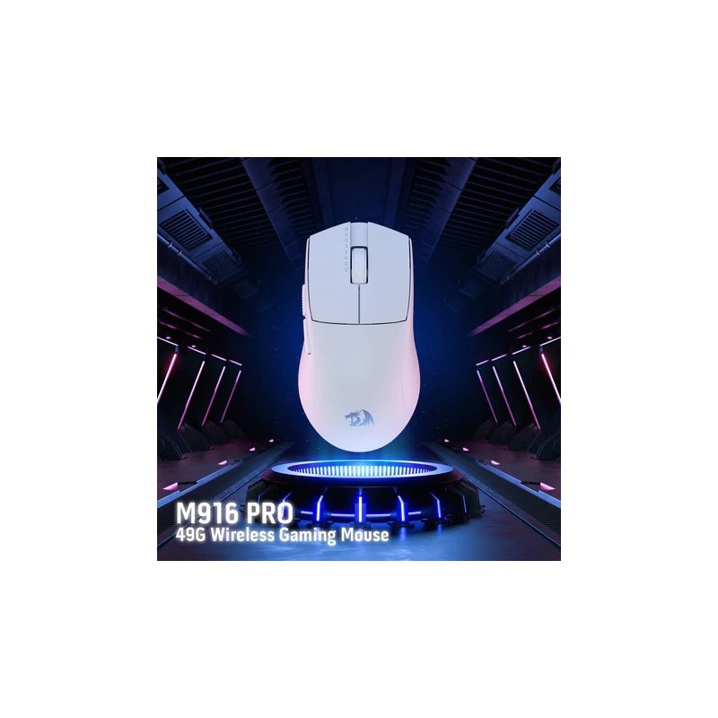 Souris Gamer - REDRAGON K1NG 4k PRO M916-PRO-4K WHITE