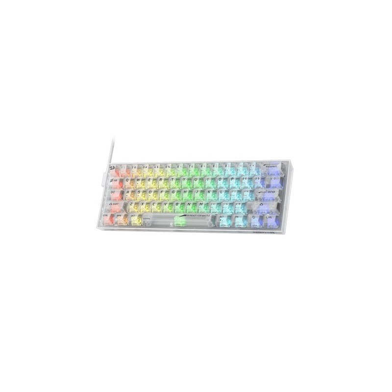Clavier Gamer - Mécanique REDRAGON K617 FIZZ 60% RGB TRANSPARENT
