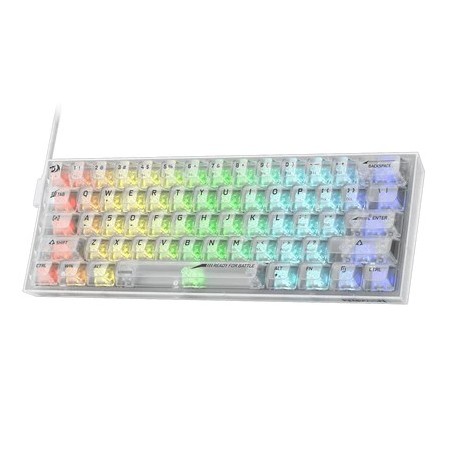 Clavier Gamer - Mécanique REDRAGON K617 FIZZ 60% RGB TRANSPARENT