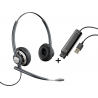 Casque Plantronics EncorePro HW720 + Adaptateur Poly DA80 USB