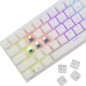 Clavier Gamer Filaire WHITE SHARK WAKIZASHI 2 US Blanc - Interrupteurs bleus