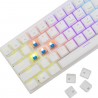 Clavier Gamer Filaire WHITE SHARK WAKIZASHI 2 US Blanc - Interrupteurs bleus