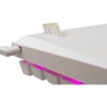 Clavier Gamer Filaire WHITE SHARK WAKIZASHI 2 US Blanc - Interrupteurs bleus