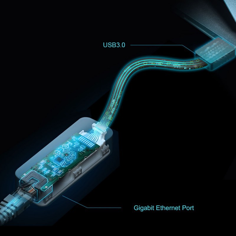 ADAPTATEUR RÉSEAU EXTERNE USB 3.0 VERS GIGABIT ETHERNET TP-LINK UE306