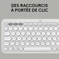 CLAVIER LOGITECH PEBBLE KEYS 2 K380S - Blanc