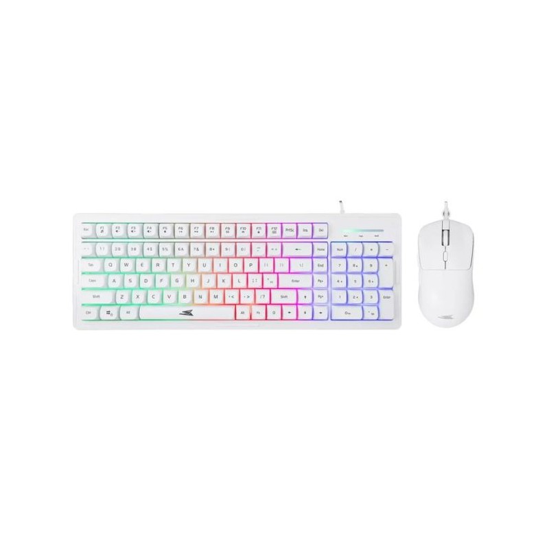 Ensemble Clavier + Souris Filaire BARACUDA ORCA - Blanc