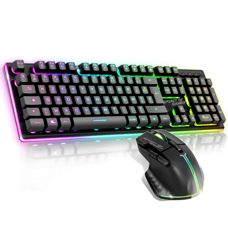 Ensemble Clavier et Souris Gamer Sans Fil Spirit of Gamer ULTIMATE 600 / Noir