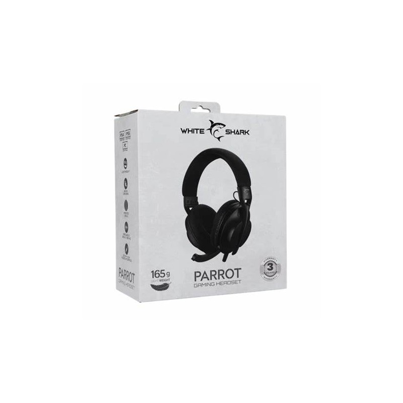 Casque Gaming Filaire White Shark GH‑2440 Parrot – Noir