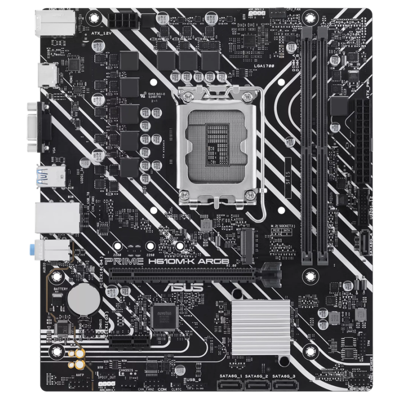 Carte mère micro-ATX ASUS PRIME H610M-K DDR4 / ARGB