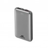 Power Bank RIVACASE VA2611 / 10000 mAh / Charge ultra rapide PD 30W / Avec 2 câbles intégrés / Gris
