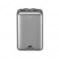 Power Bank RIVACASE VA2612 / 20000 mAh / Charge ultra rapide PD 30W / Avec 2 câbles intégrés / Gris