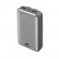 Power Bank RIVACASE VA2612 / 20000 mAh / Charge ultra rapide PD 30W / Avec 2 câbles intégrés / Gris