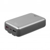 Power Bank RIVACASE VA2612 / 20000 mAh / Charge ultra rapide PD 30W / Avec 2 câbles intégrés / Gris