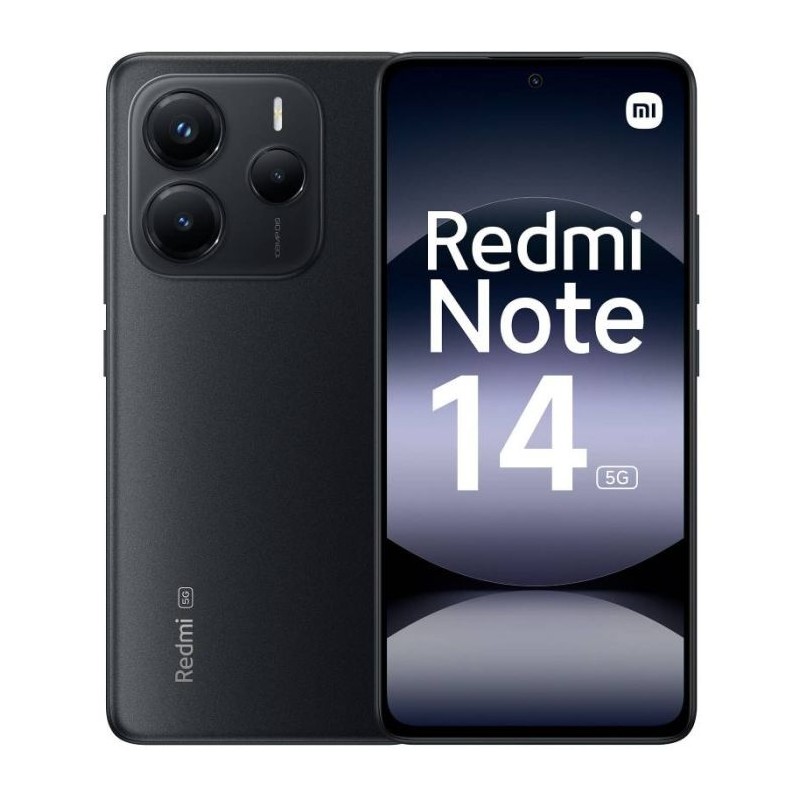 Smartphone Xiaomi Redmi Note 14 5G 8Go 256Go Midnight Black