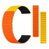 Ceinture Bracelet Connectée KIESLECT 22 mm Orange/Jaune/Noir