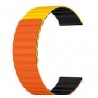 Ceinture Bracelet Connectée KIESLECT 22 mm Orange/Jaune/Noir