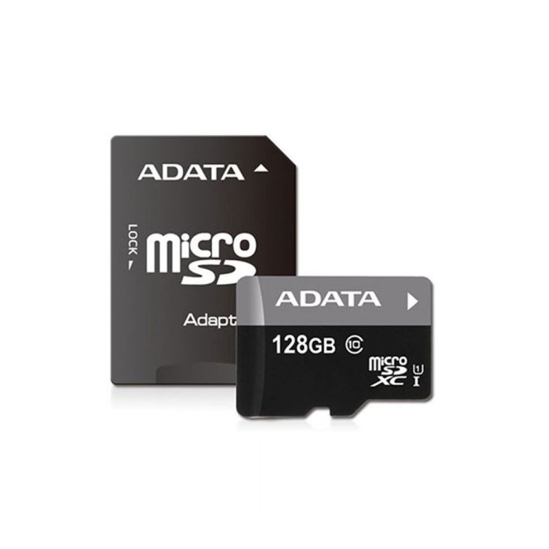 Carte Mémoire ADATA 128GB Micro SDXC Class 10 avec Adaptateur