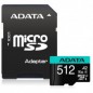 Carte Mémoire Adata Micro SD 512Go Classe 10 Avec Adaptateur