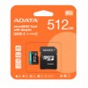 Carte Mémoire Adata Micro SD 512Go Classe 10 Avec Adaptateur