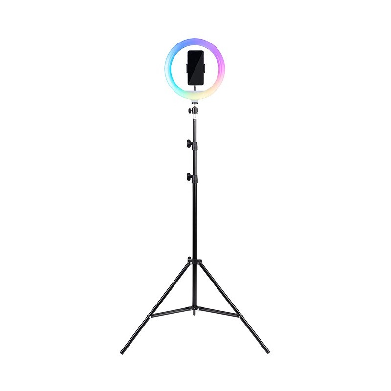 ANNEAU LUMIERE LED RGB HAVIT AVEC TREPIED POUR SMARTPHONE