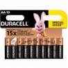 10x Piles DURACELL Plus Power AA