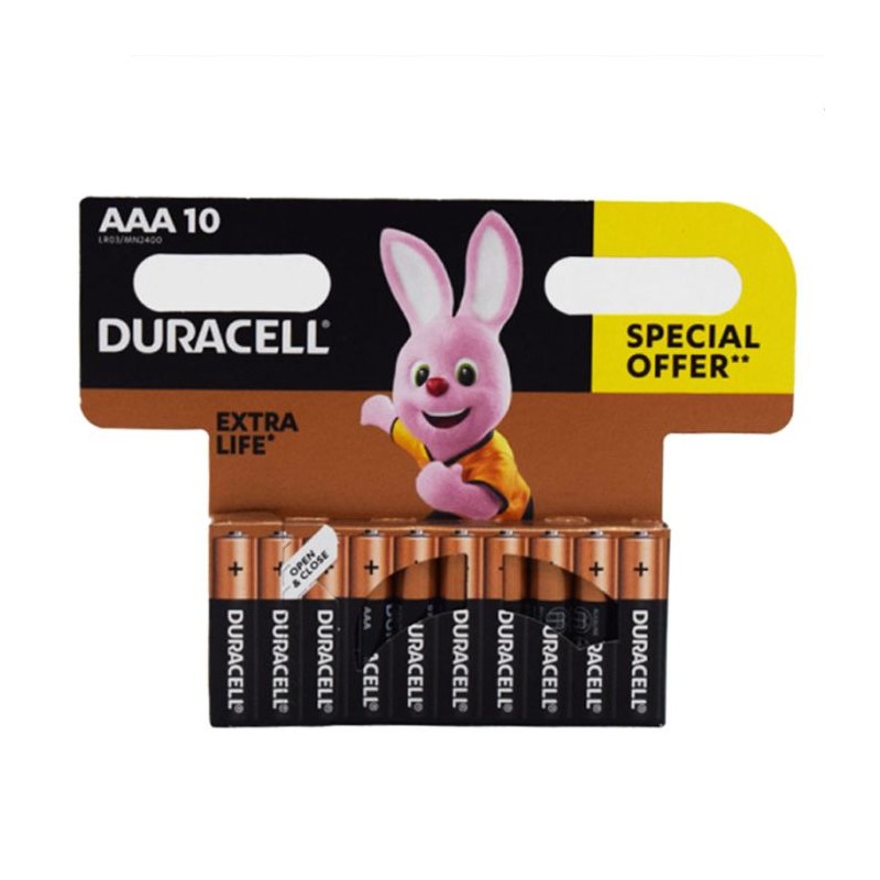 10x Piles DURACELL Plus Power AAA