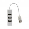 Hub USB 4 ports SBOX H-204 / Blanc