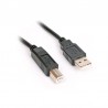 Câble Imprimante USB 2.0 / 1.5M / Noir