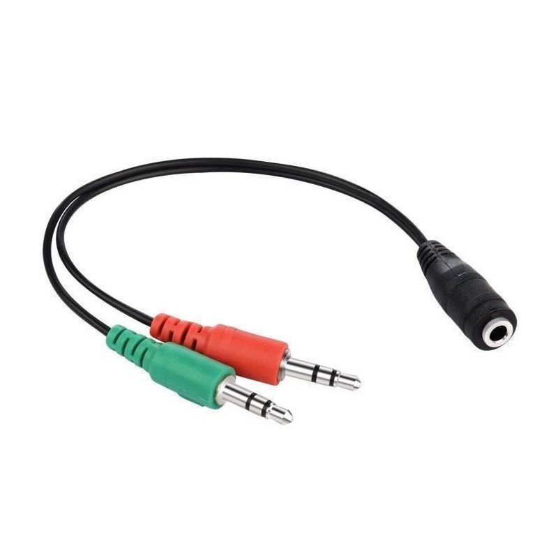 ADAPTATEUR JACK FEMELLE VERS 2 JACK MALE ADAPTATEUR JACK FEMELLE VERS 2 JACK MALE