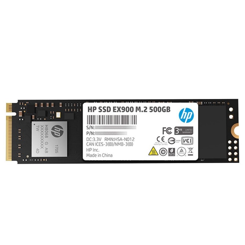 HP EX900 M.2 500GB PCIe 3.0 x4 NVMe 3D TLC NAND Solid State Drive (SSD)