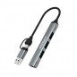 Adaptateur Hub Airsky Type-C 4en1 vers USB3.0 HC-77