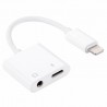 Adaptateur Lightning 2en1 MH-030 VERS Jack 3.5mm + PORT IPHONE