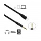 Adaptateur JH-023 de iPhone vers Jack 3,5mm Noir Adaptateur JH-023 de iPhone vers Jack 3,5mm Noir
