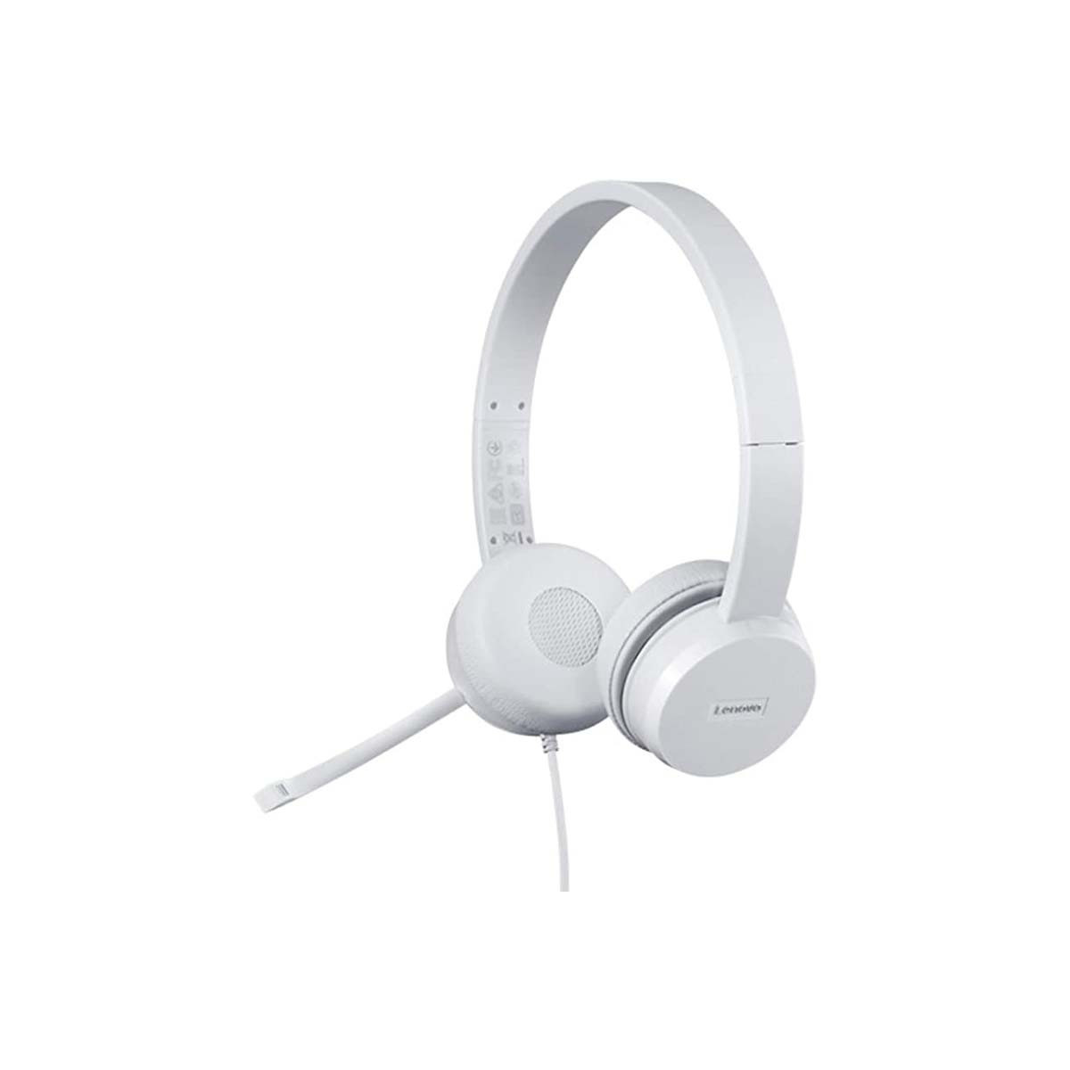 Casque Filaire Lenovo 110 Stéréo Blanc (GXD1B67867) – GXD1B67867