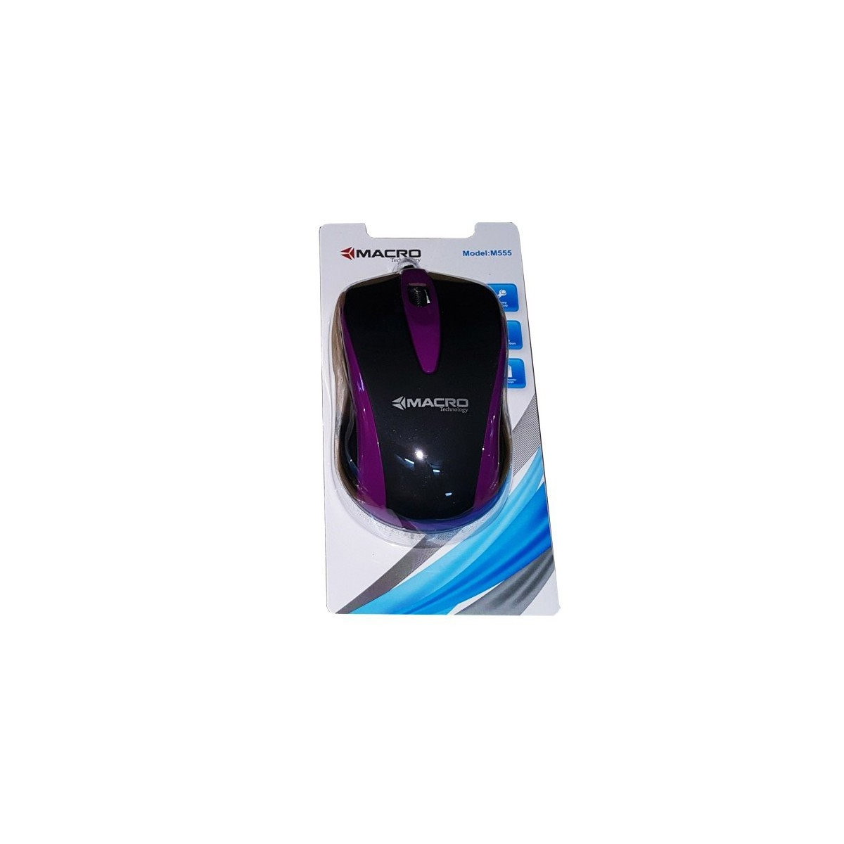 Souris Macro 555 Noir et Violet – M555-ROSE