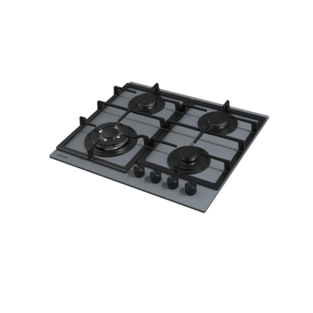 PLAQUE CAPPO JOKER 4 FEUX / 60CM / VITRO GRIS