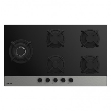 PLAQUE SANTA 5FEUX NOIR/INOX 90 FFD JOKER