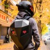 Sac a Dos Moto LED 18 Pouces Noir
