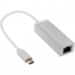 Adaptateur Type C Vers Rj45 Blanc