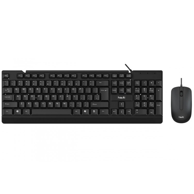 Ensemble Clavier & Souris Filaire Havit HV-KB272CM – Noir – HV-KB272CM