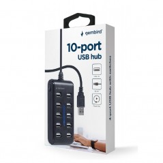 Hub USB 2.0 GIMBERD 10 ports