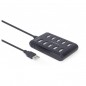 Hub USB 2.0 GIMBERD 10 ports